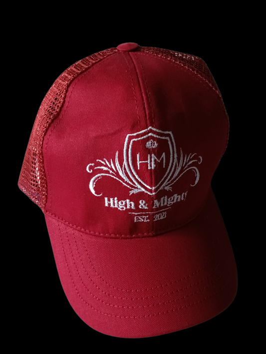 High N Mighty Trucker cap Maroon / White