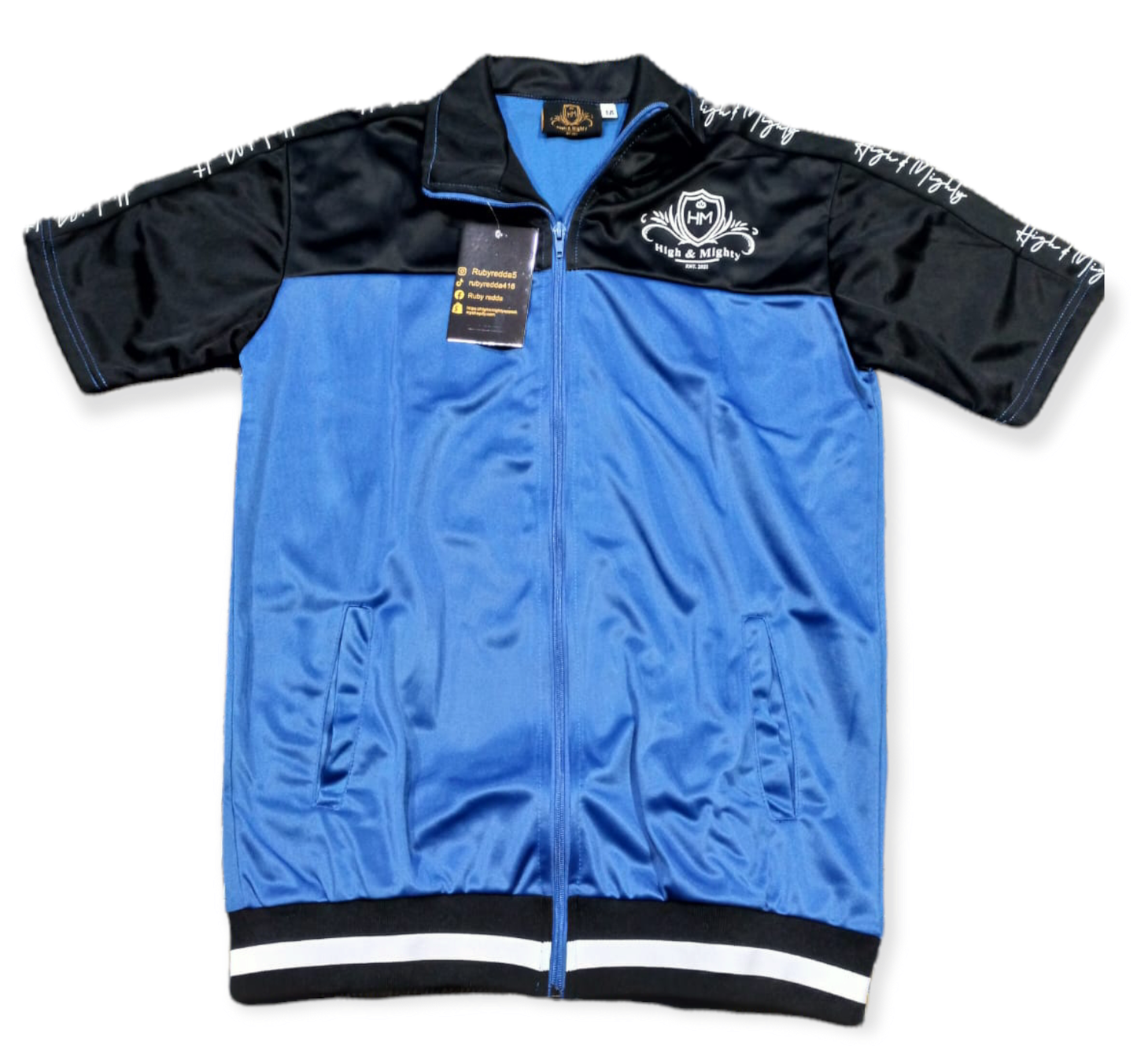 Short set Black/Blue/White