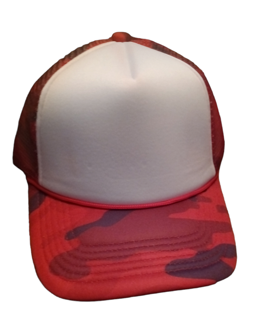 Red/ Camouflage Trucker Hat