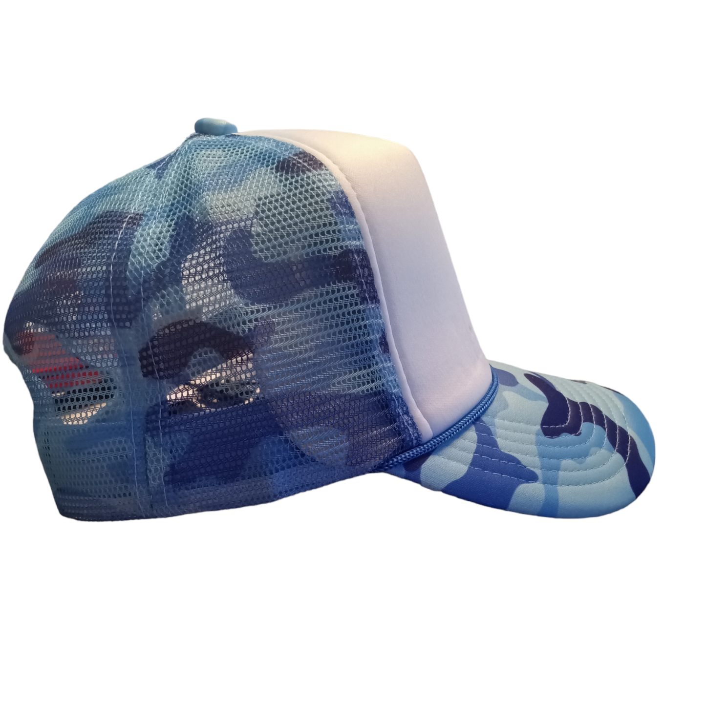 Royal Blue / Camouflage Trucket Hat