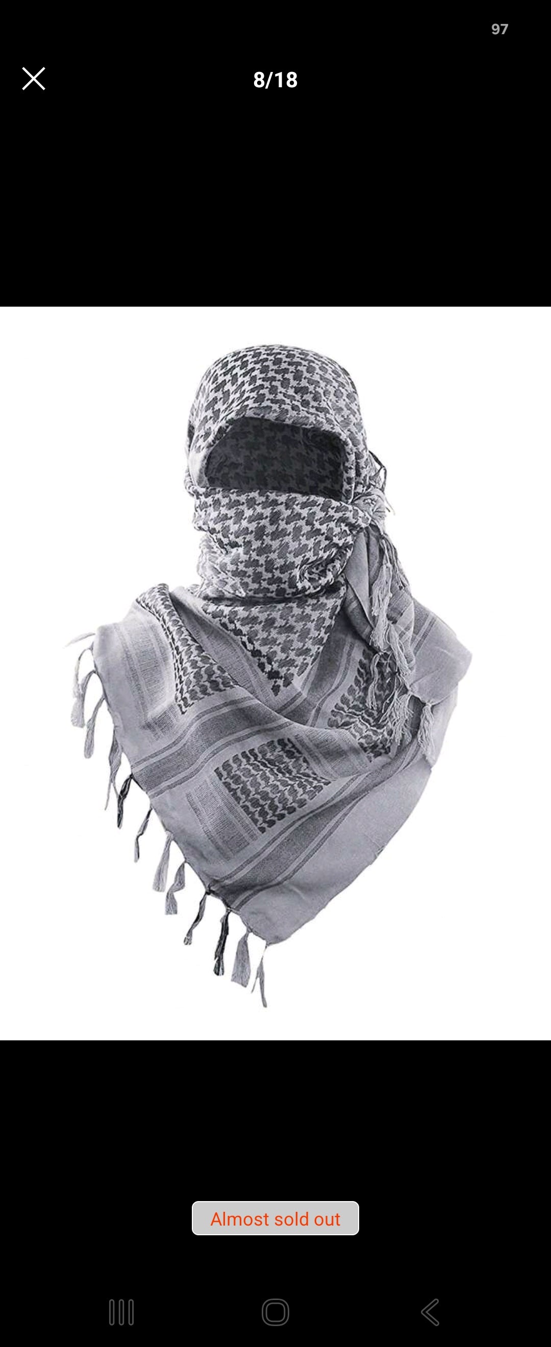 1 PC Dessert Style Autumn/Winter Tassel multifunctional Tacticail scarf