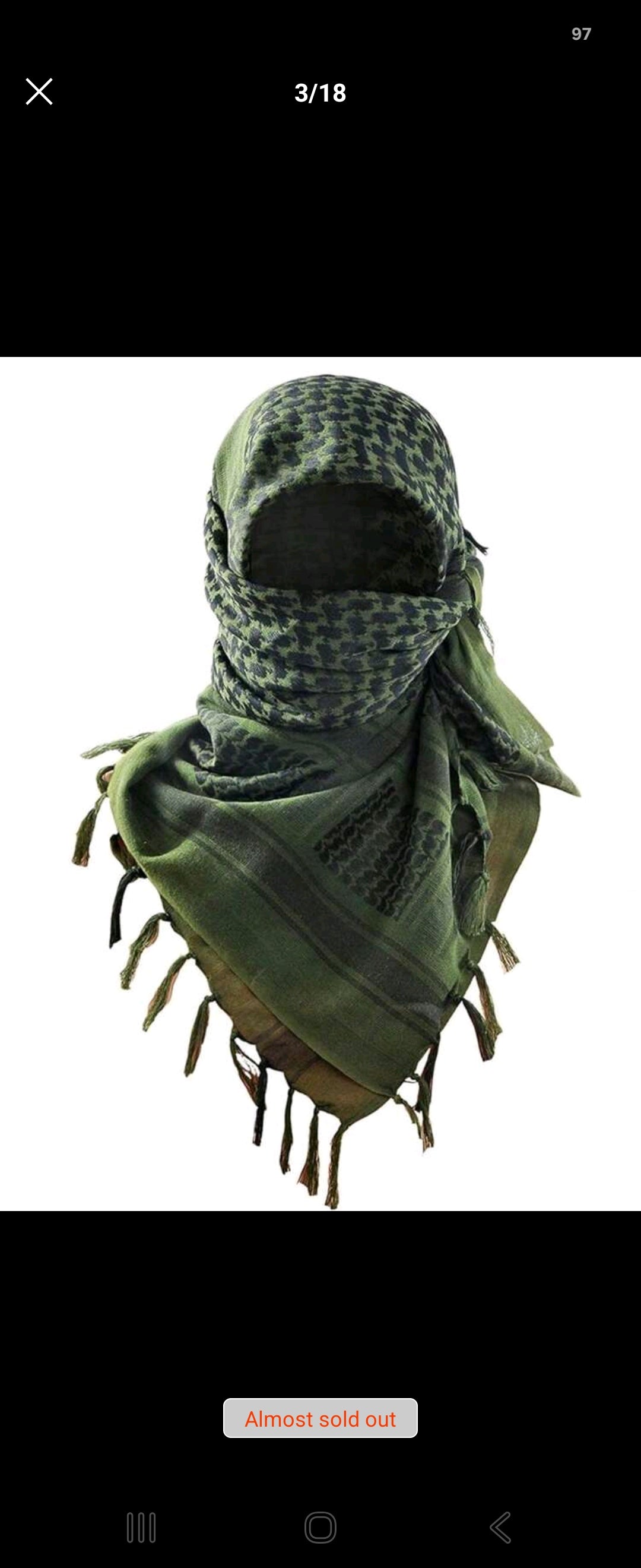 1 PC Dessert Style Autumn/Winter Tassel multifunctional Tacticail scarf
