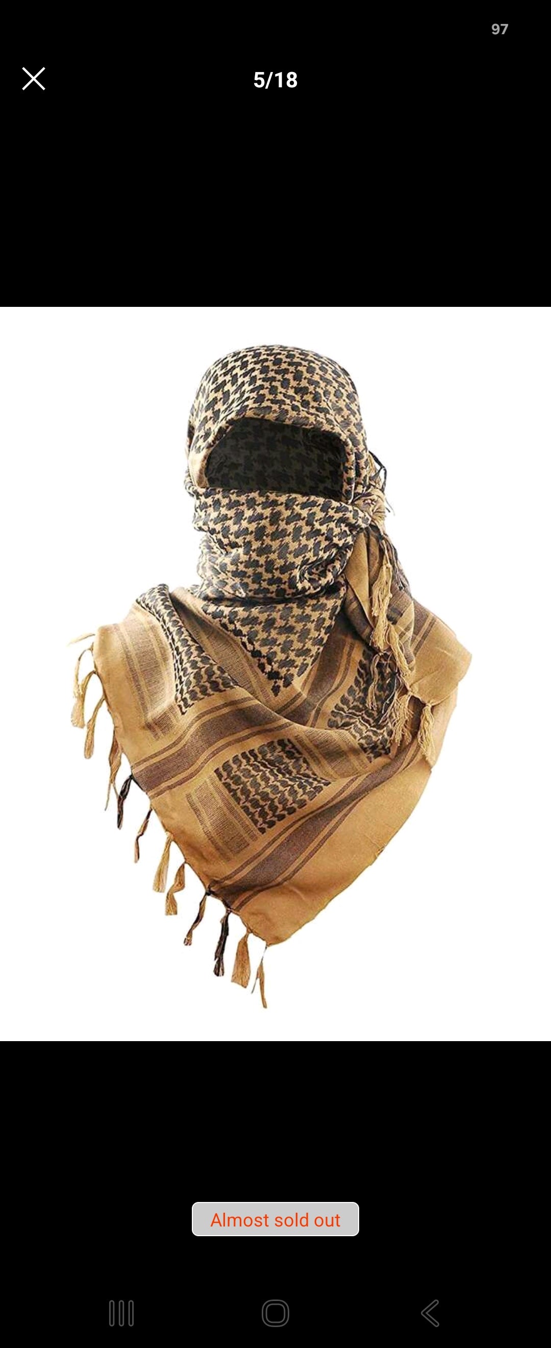 1 PC Dessert Style Autumn/Winter Tassel multifunctional Tacticail scarf