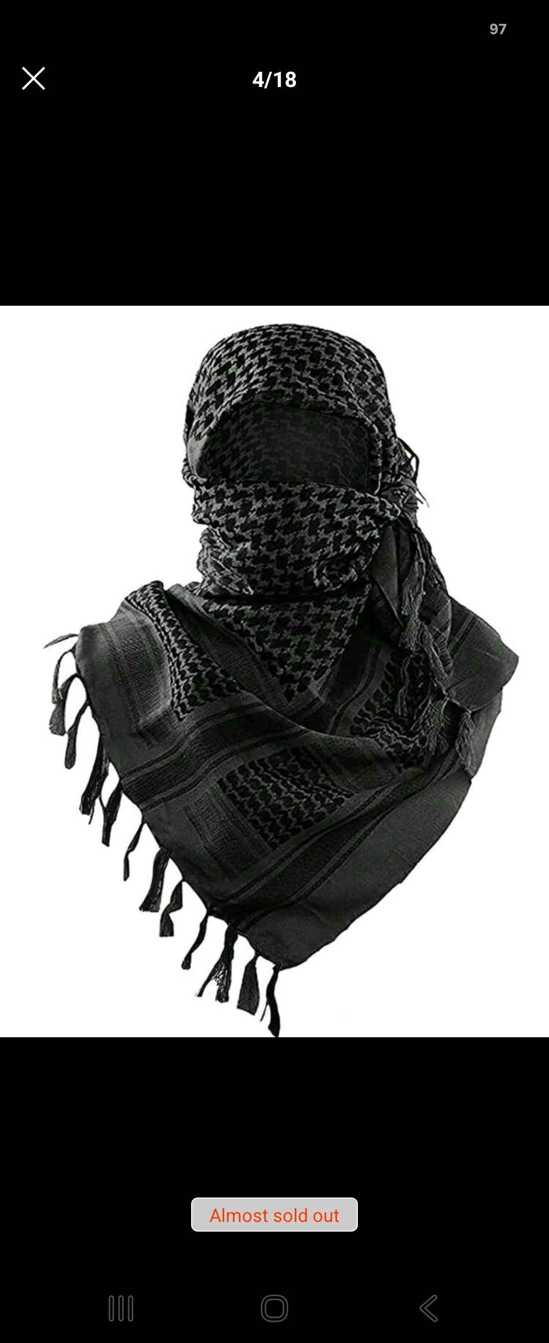 1 PC Dessert Style Autumn/Winter Tassel multifunctional Tacticail scarf