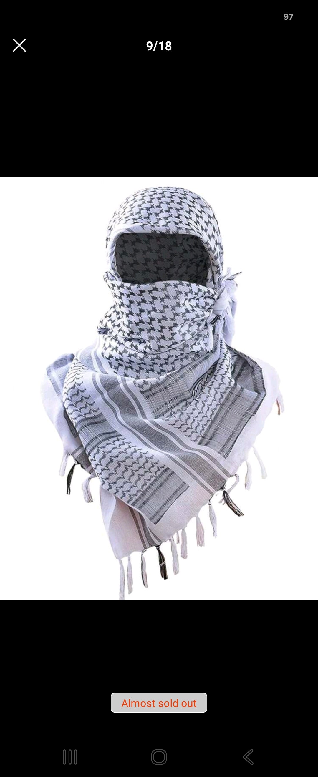1 PC Dessert Style Autumn/Winter Tassel multifunctional Tacticail scarf