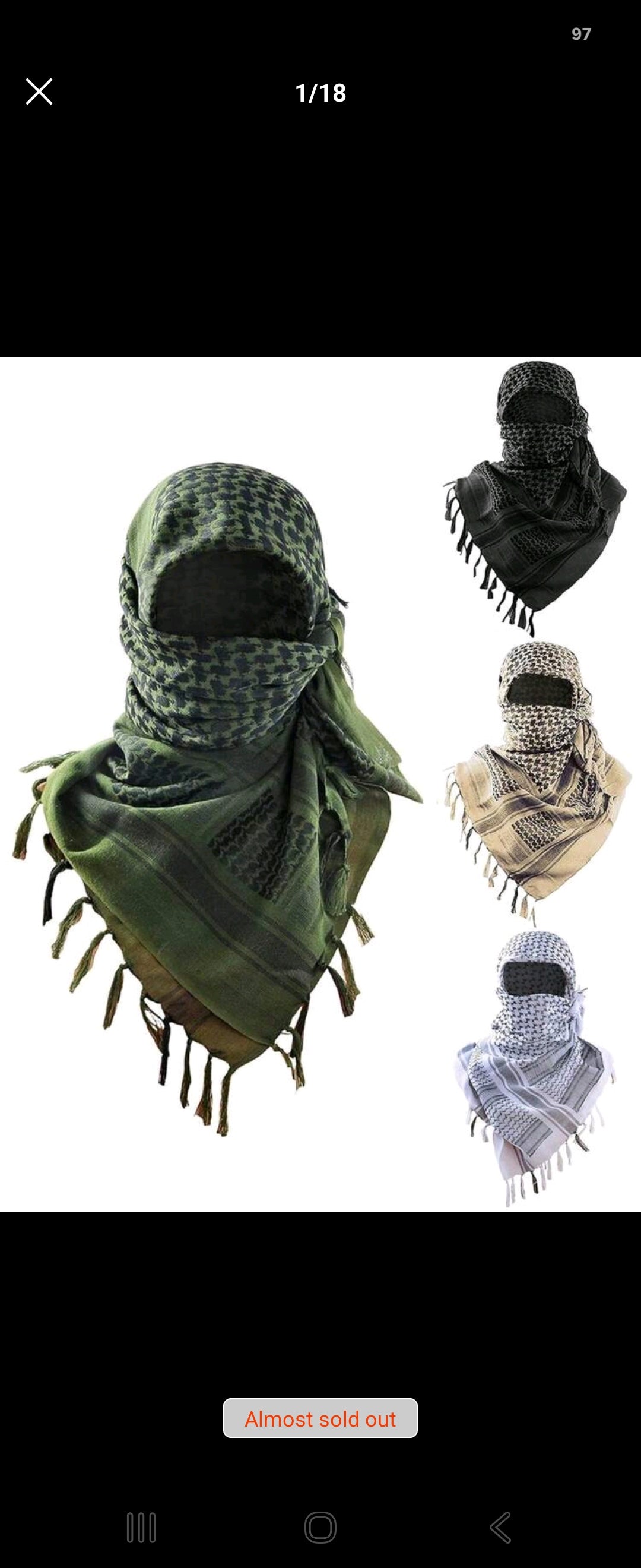 1 PC Dessert Style Autumn/Winter Tassel multifunctional Tacticail scarf