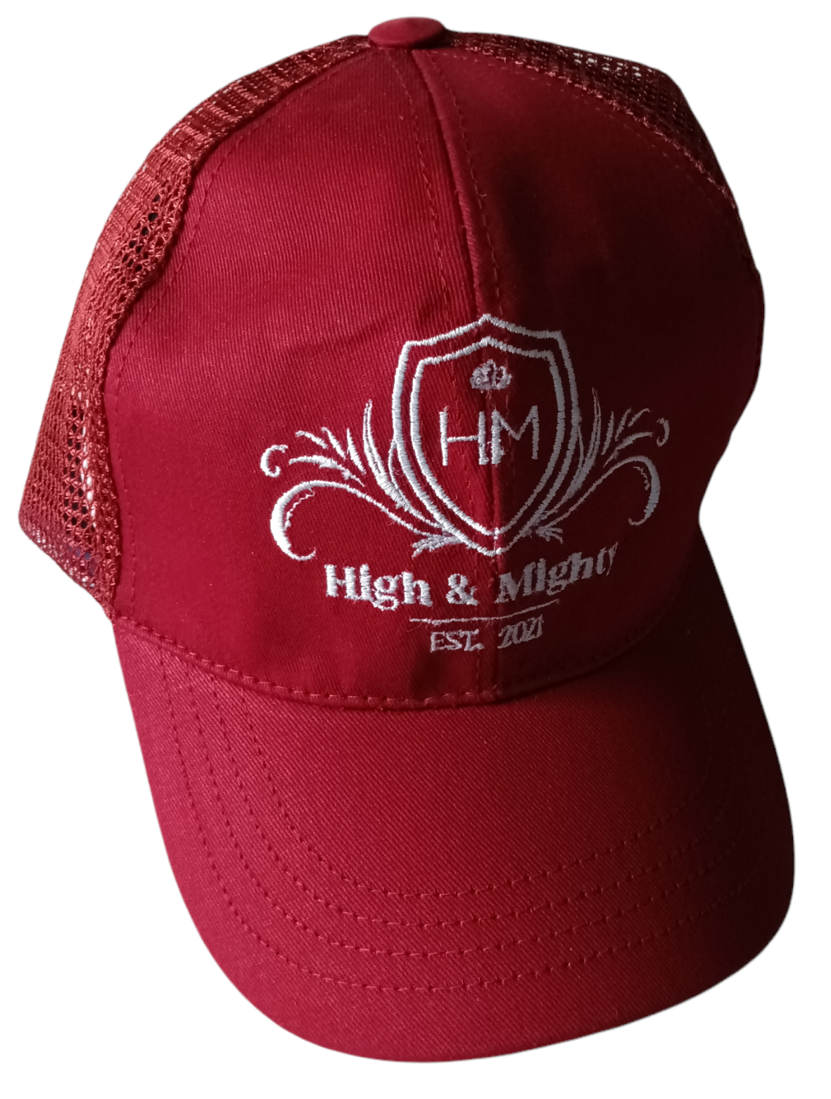 High N Mighty Trucker cap Maroon / White